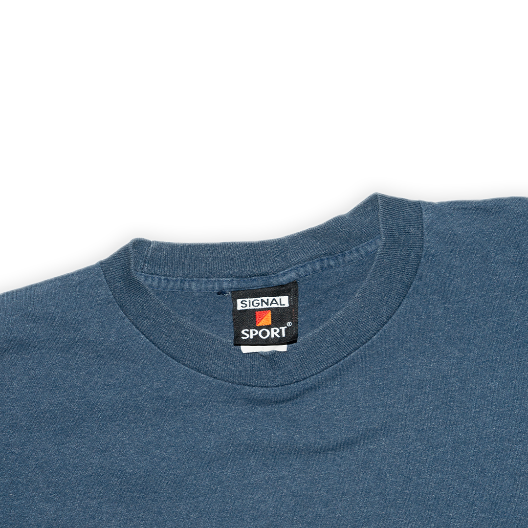 vintage habitat native - t-shirt - navy blue - large