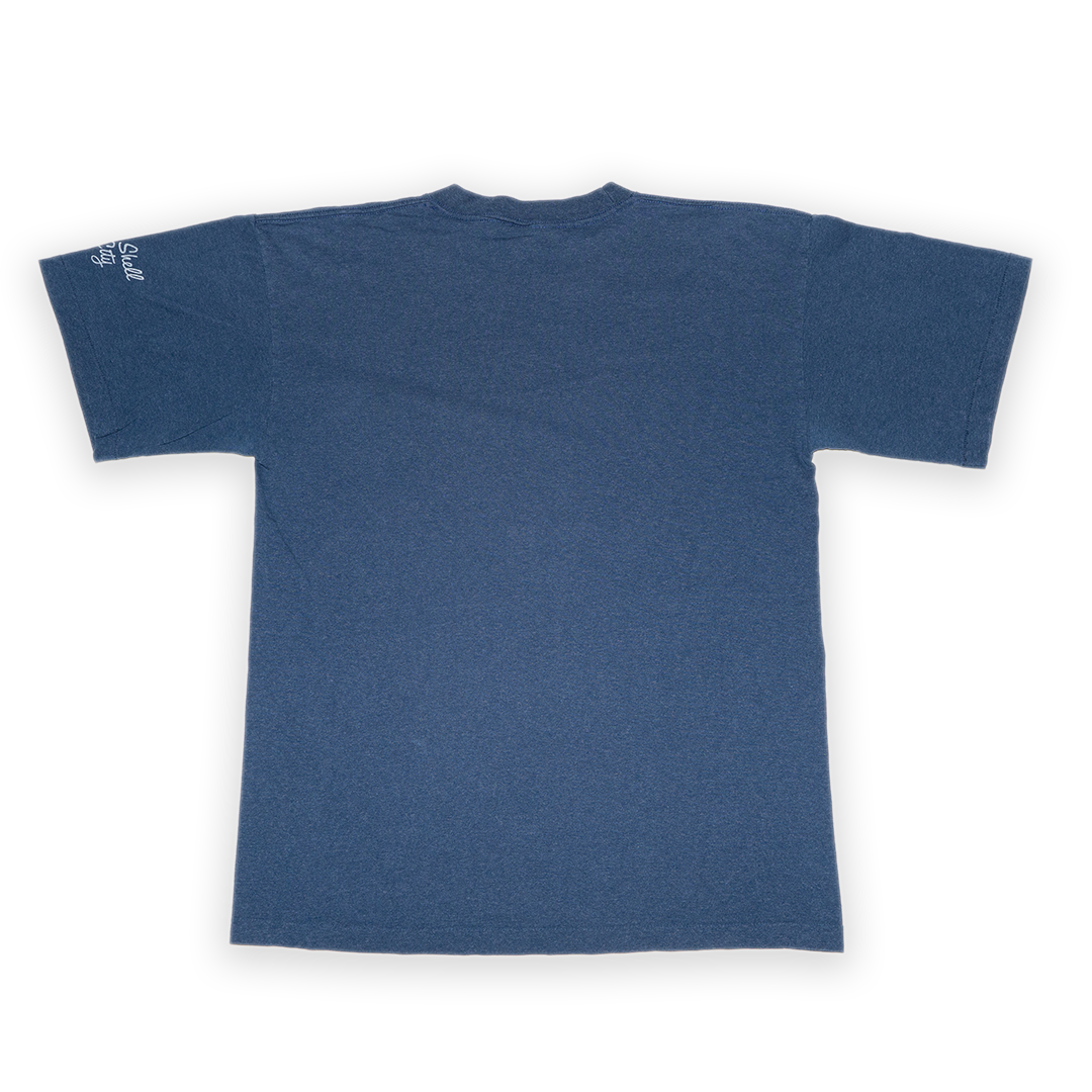 vintage habitat native - t-shirt - navy blue - large