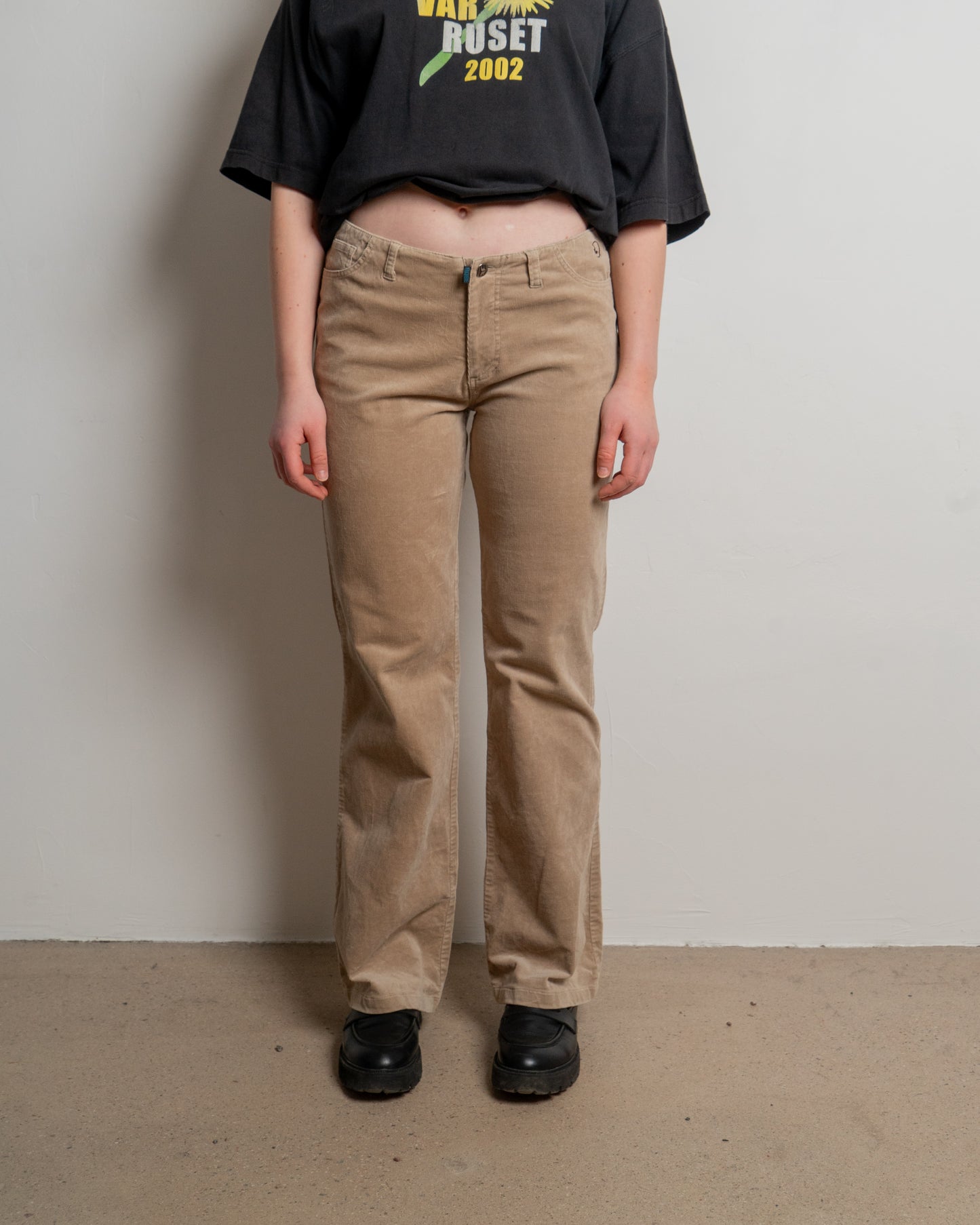 y2k fandango babe - manchester beige - trousers - size 29