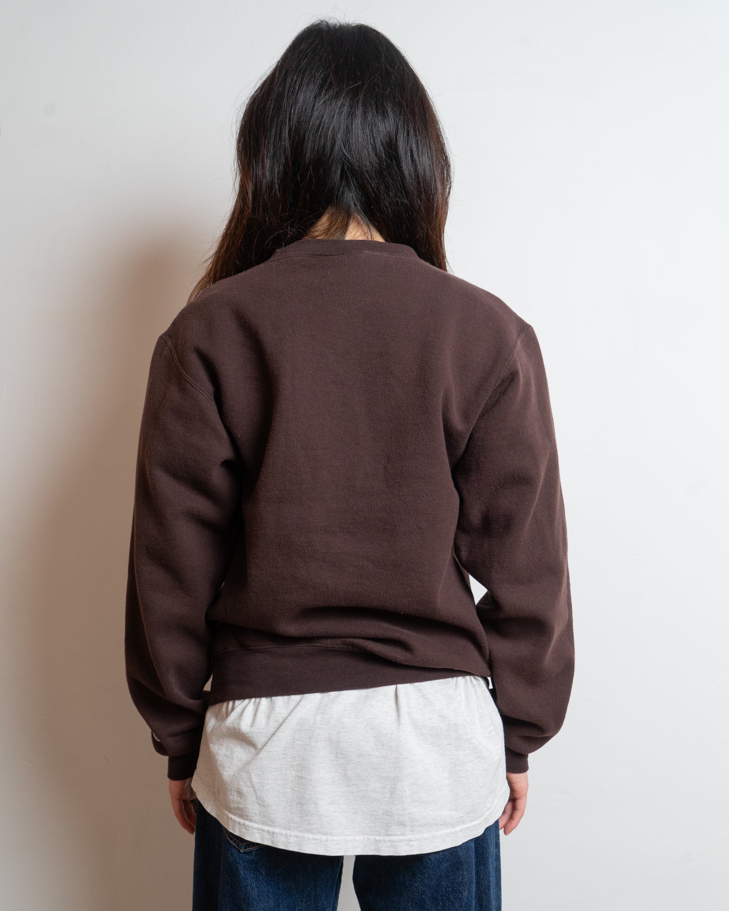 champion mba sweatshirt - brown - xs