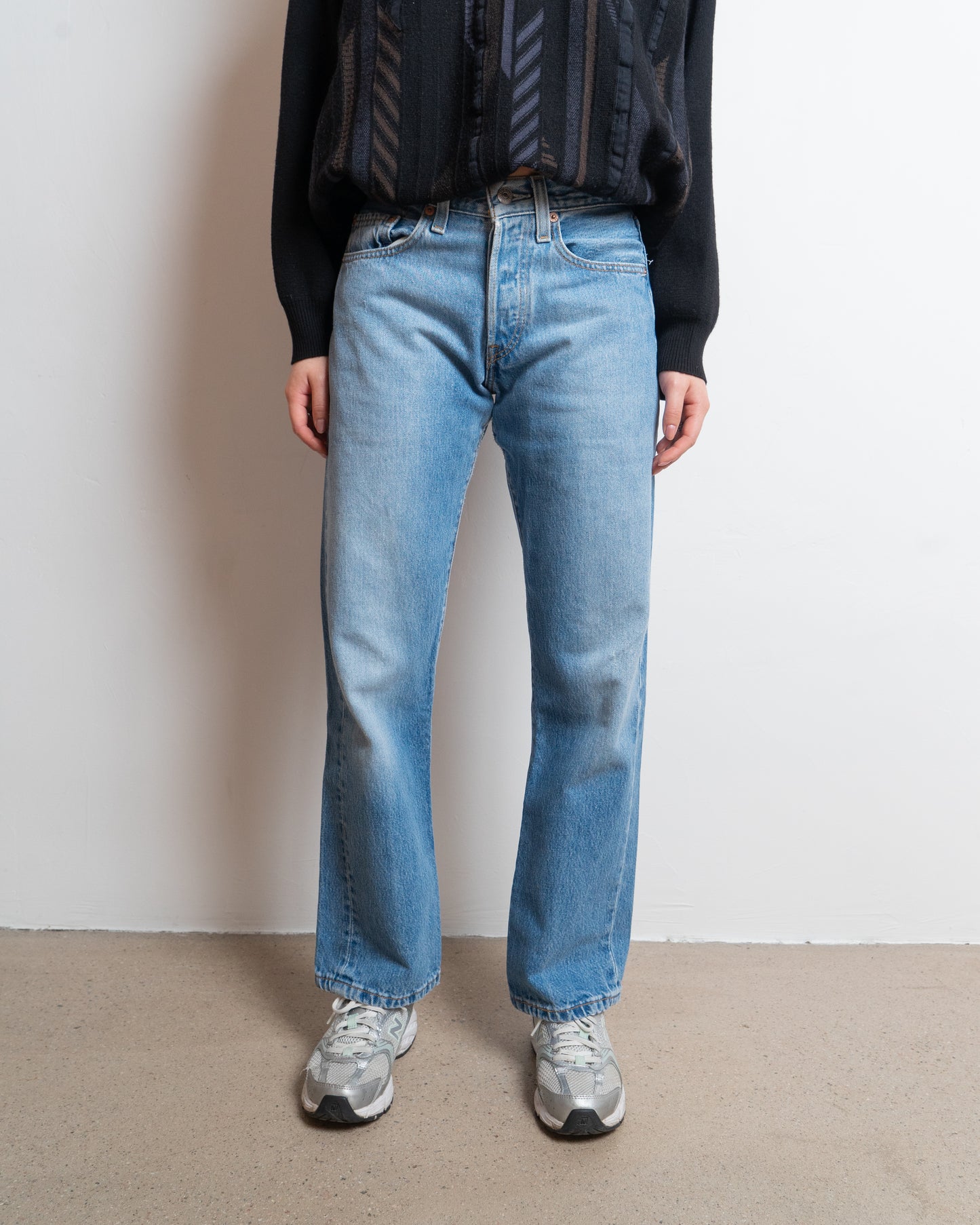 2002 levis 501 - mid blue - jeans - 27x30