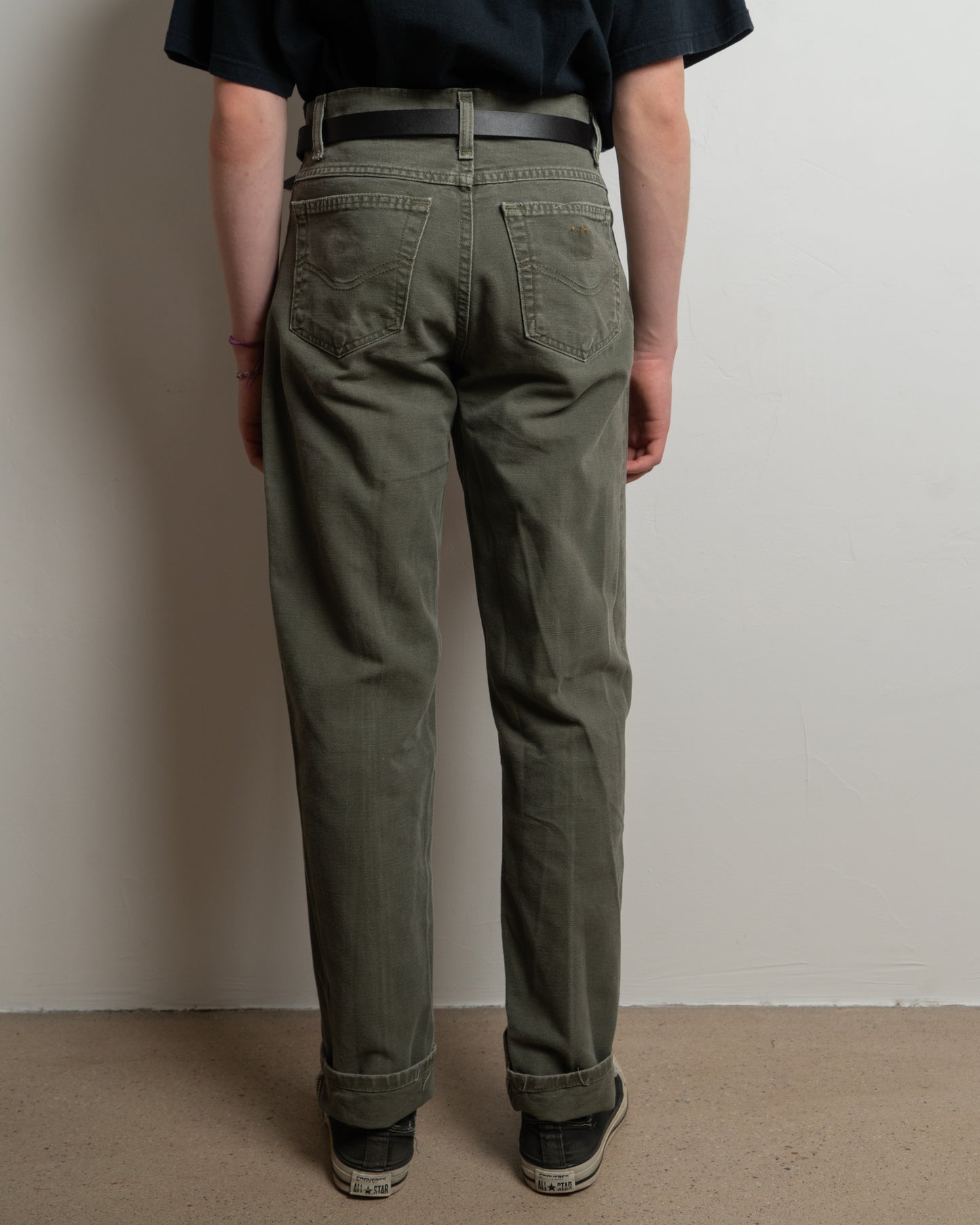 vintage carhartt - olive - jeans - w30-31x l 32