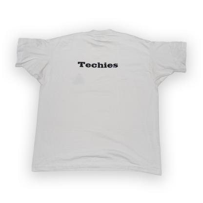 vintage techies - t-shirt - white - xxl - back