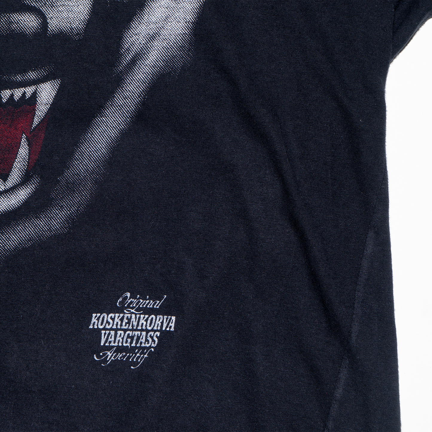 80s koskenkorva - t-shirt - black - small-medium