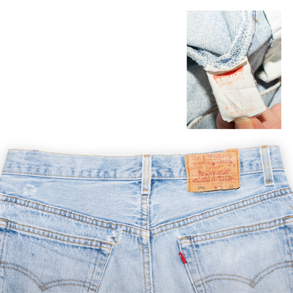 90s levis 501 - jeans - light blue - 32x32