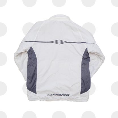 vintage umbro jacket - light grey - large - back