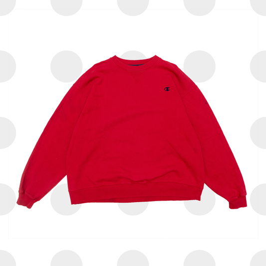 champion sweatshirt - red - xl - front