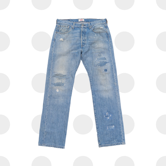 levis 501 - 33x32 - light wash - front