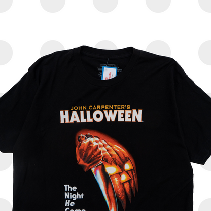 halloween movie promo - t-shirt - large - black - front print