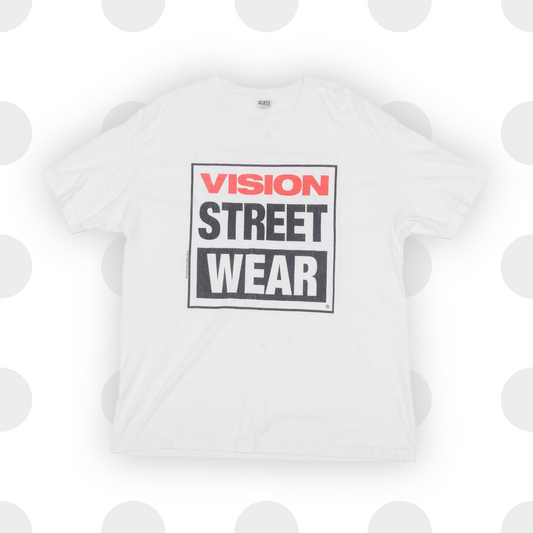 vintage vision streetwear - t-shirt - white - xl - front