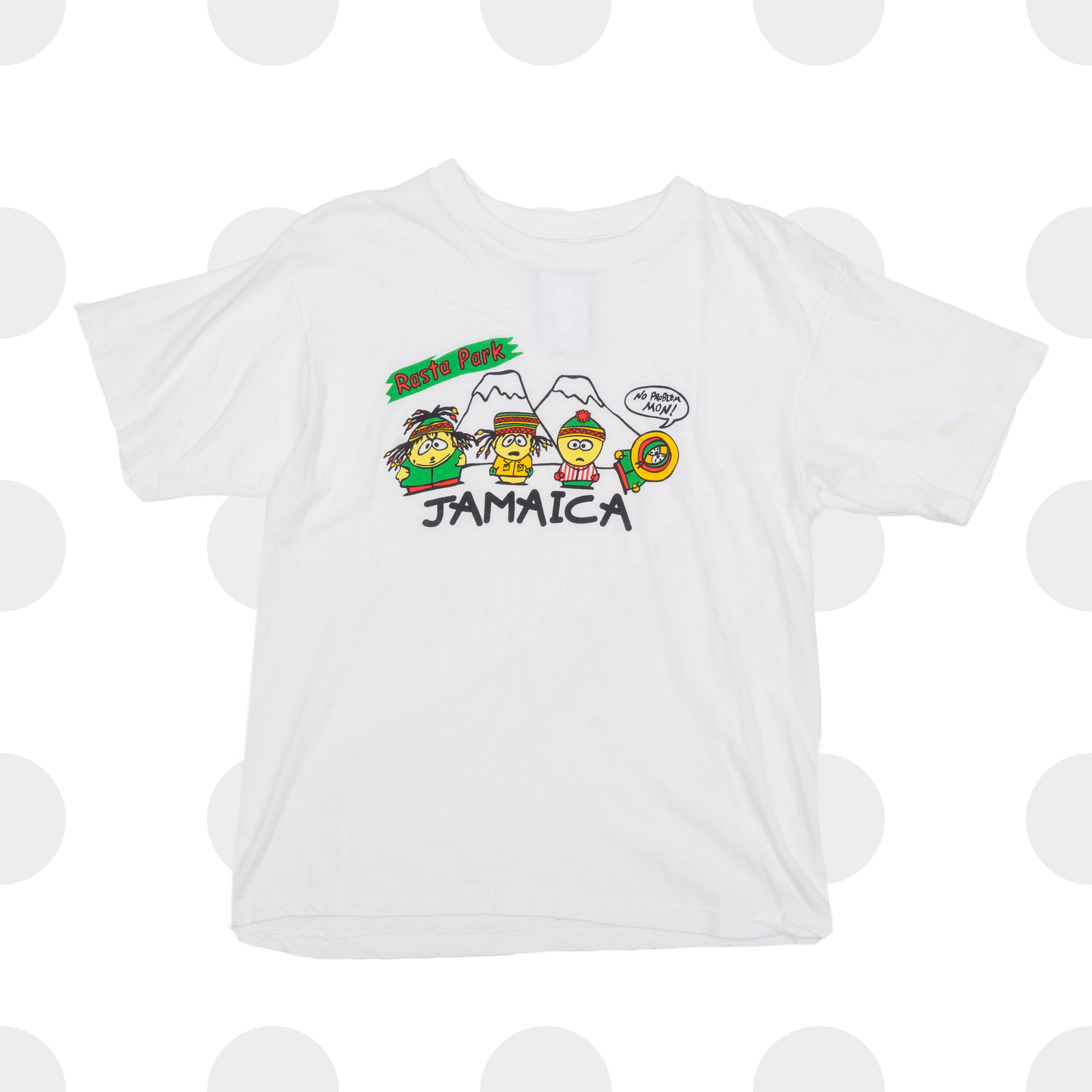 south park jamaica - t-shirt - white - xxs - front