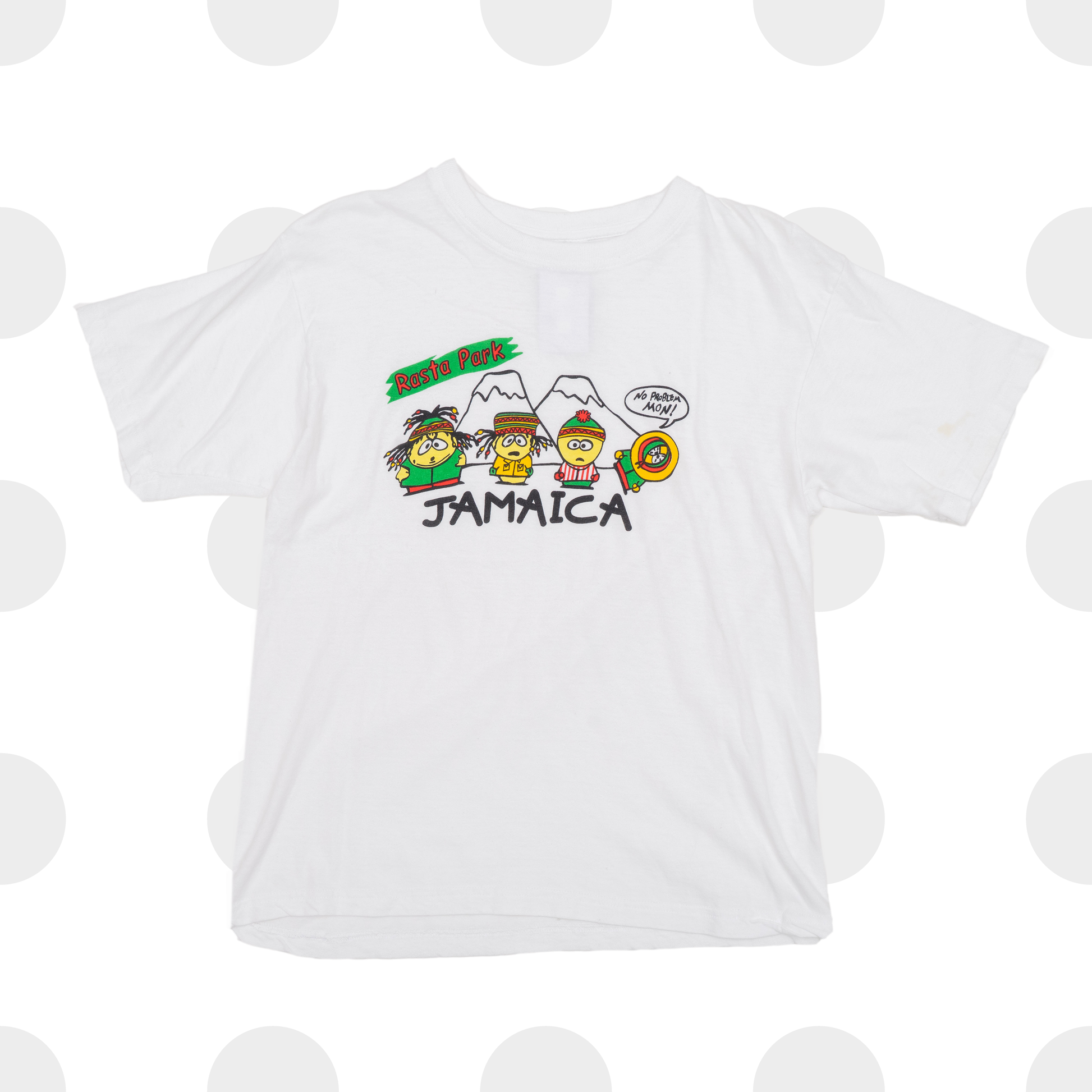 south park jamaica - t-shirt - white - xxs - front
