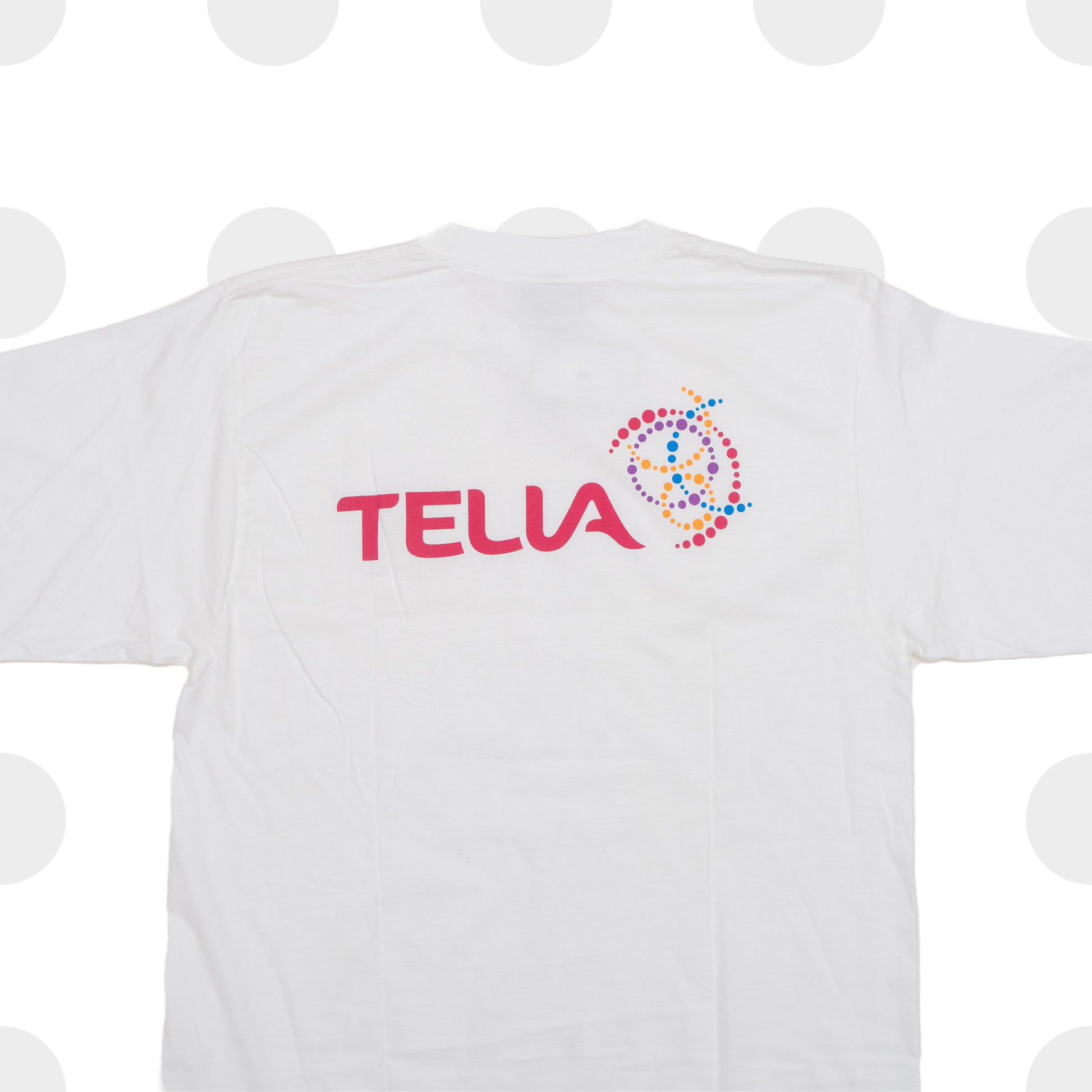 2000s telia - t-shirt - white - m - vintage - back