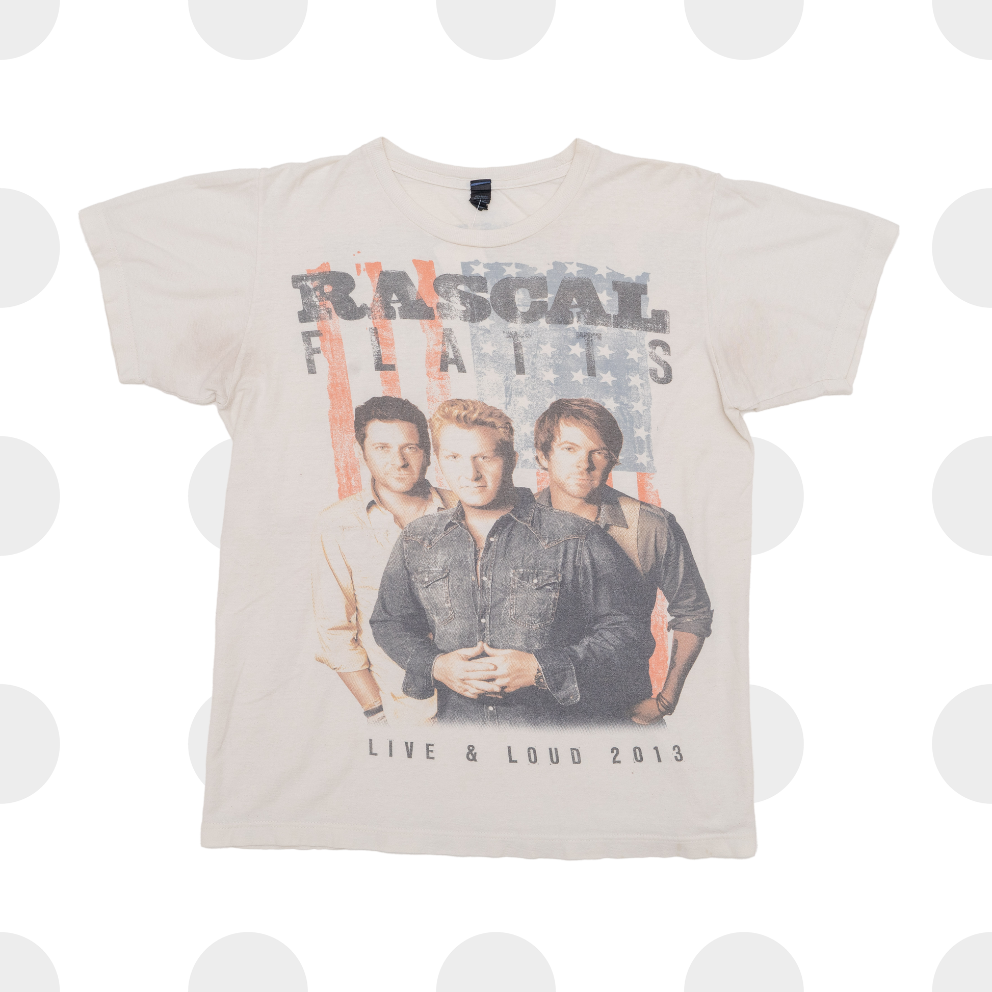 rascal flatts merch - t-shirt - white - s - front