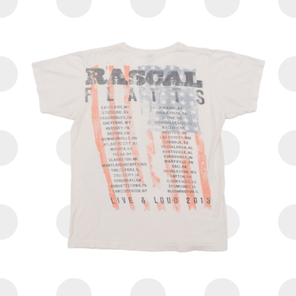rascal flatts merch - t-shirt - white - s - back