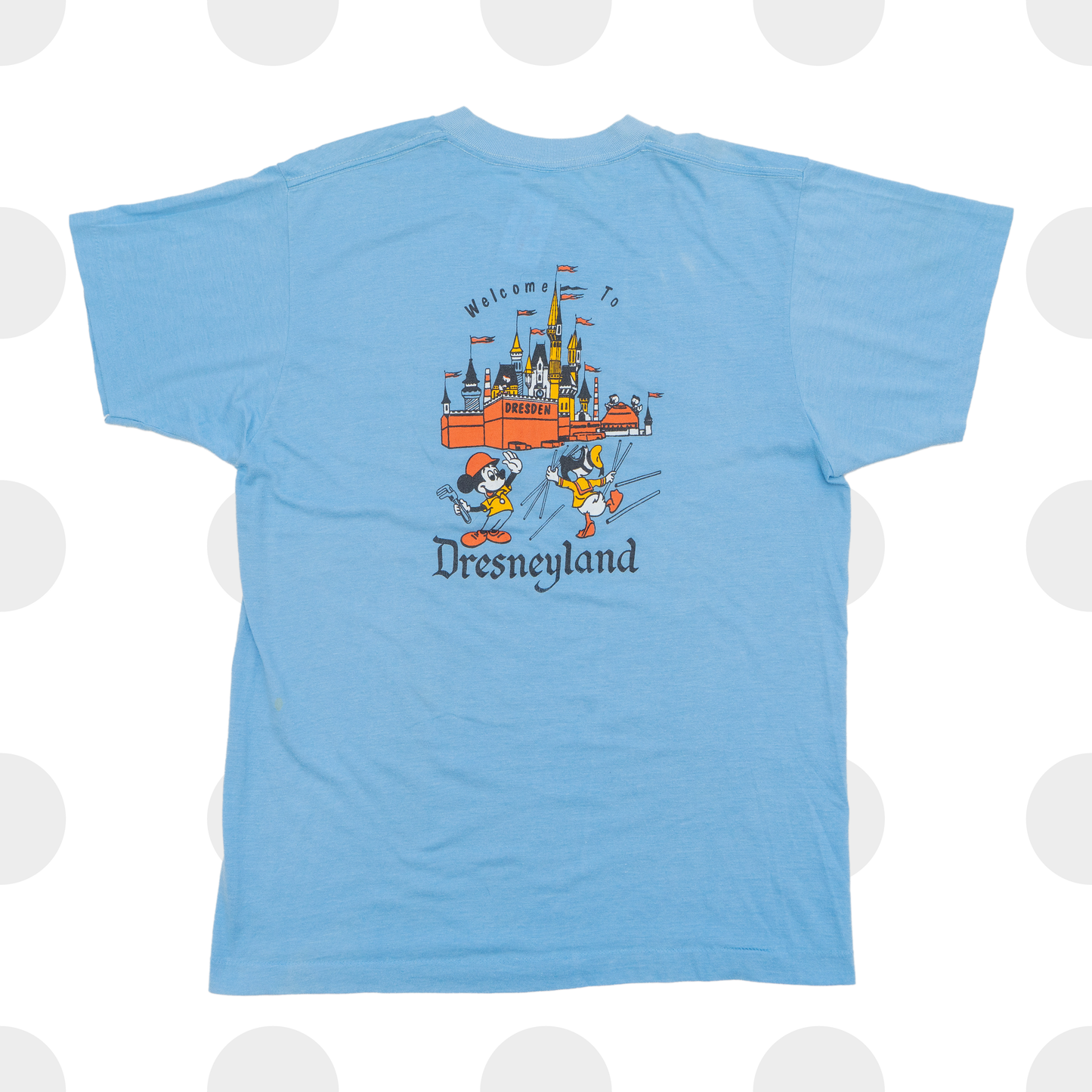 vintage dresneyland t-shirt - blue - back