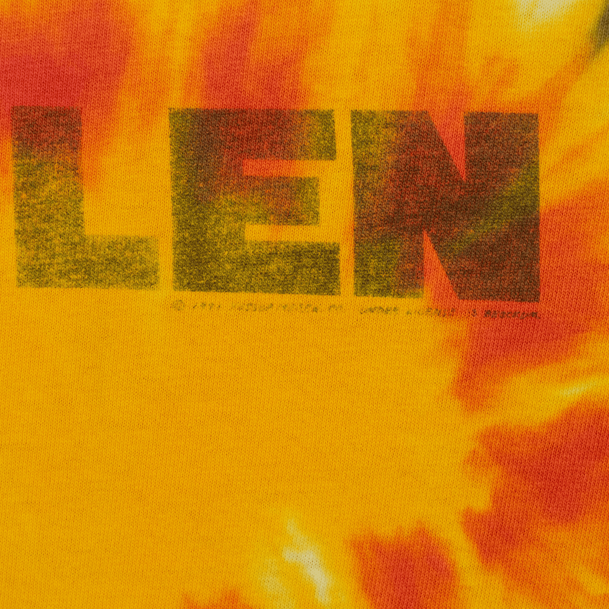 1991 van halen merch - t-shirt - tie dye - xl - vintage - detail image