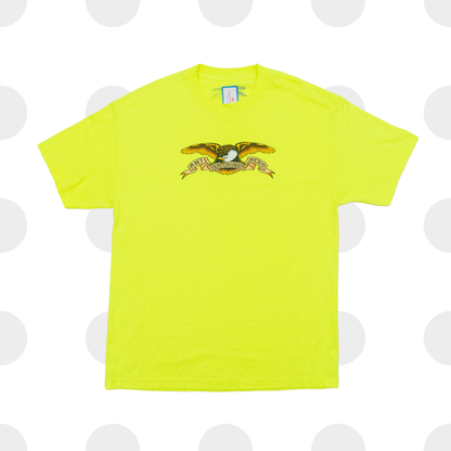 anti hero - t-shirt - neon yellow - xl - front