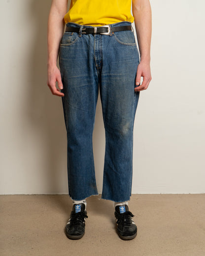 levis 751 - mid blue - jeans - w38 (length cropped to 30")