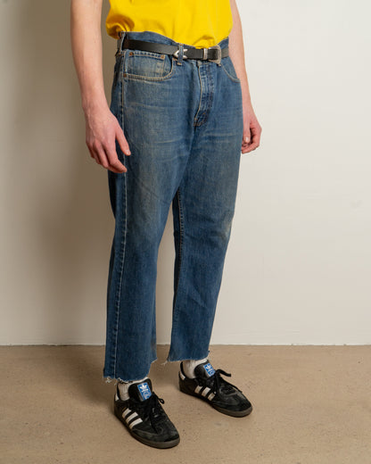 levis 751 - mid blue - jeans - w38 (length cropped to 30")