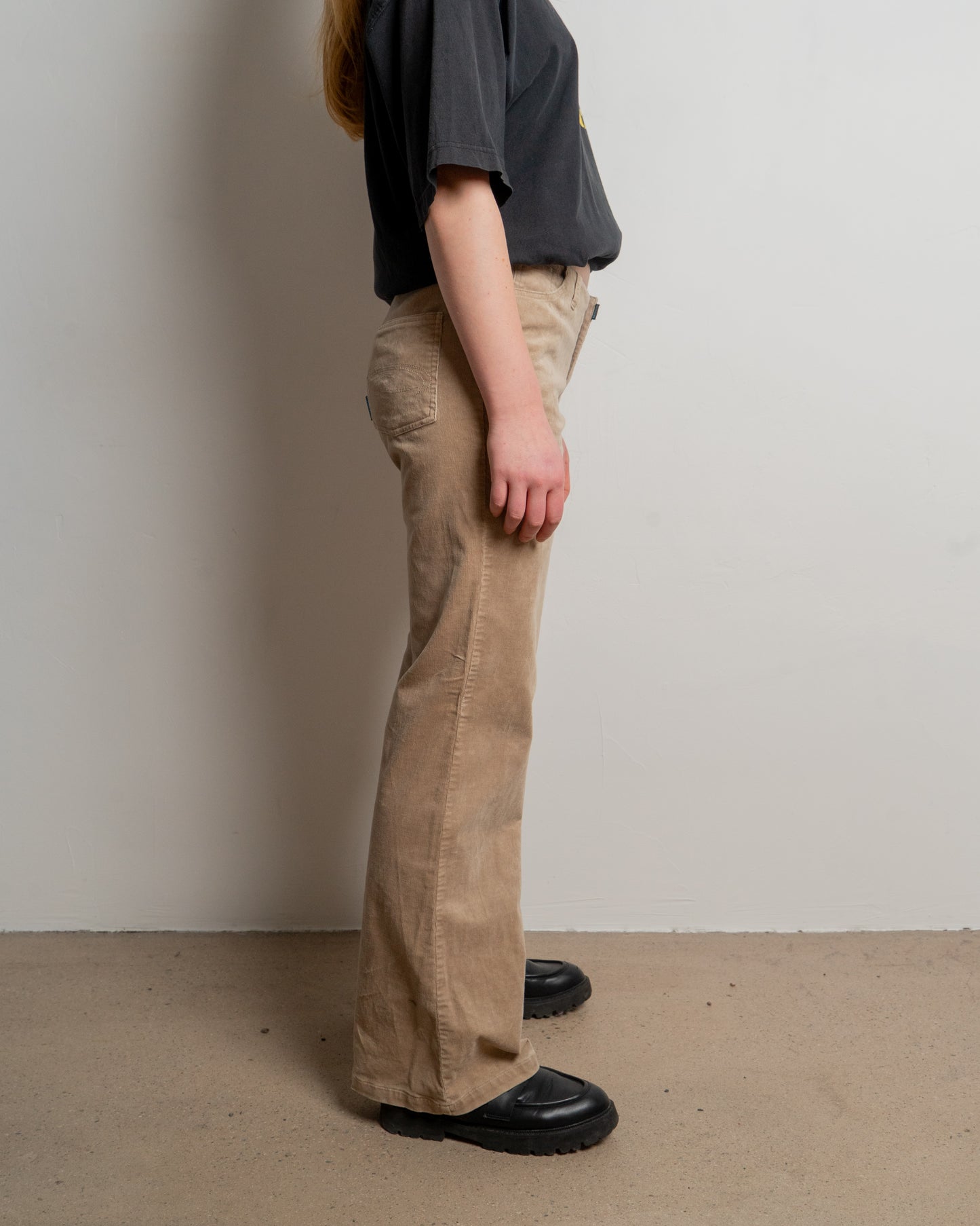 y2k fandango babe - manchester beige - trousers - size 29