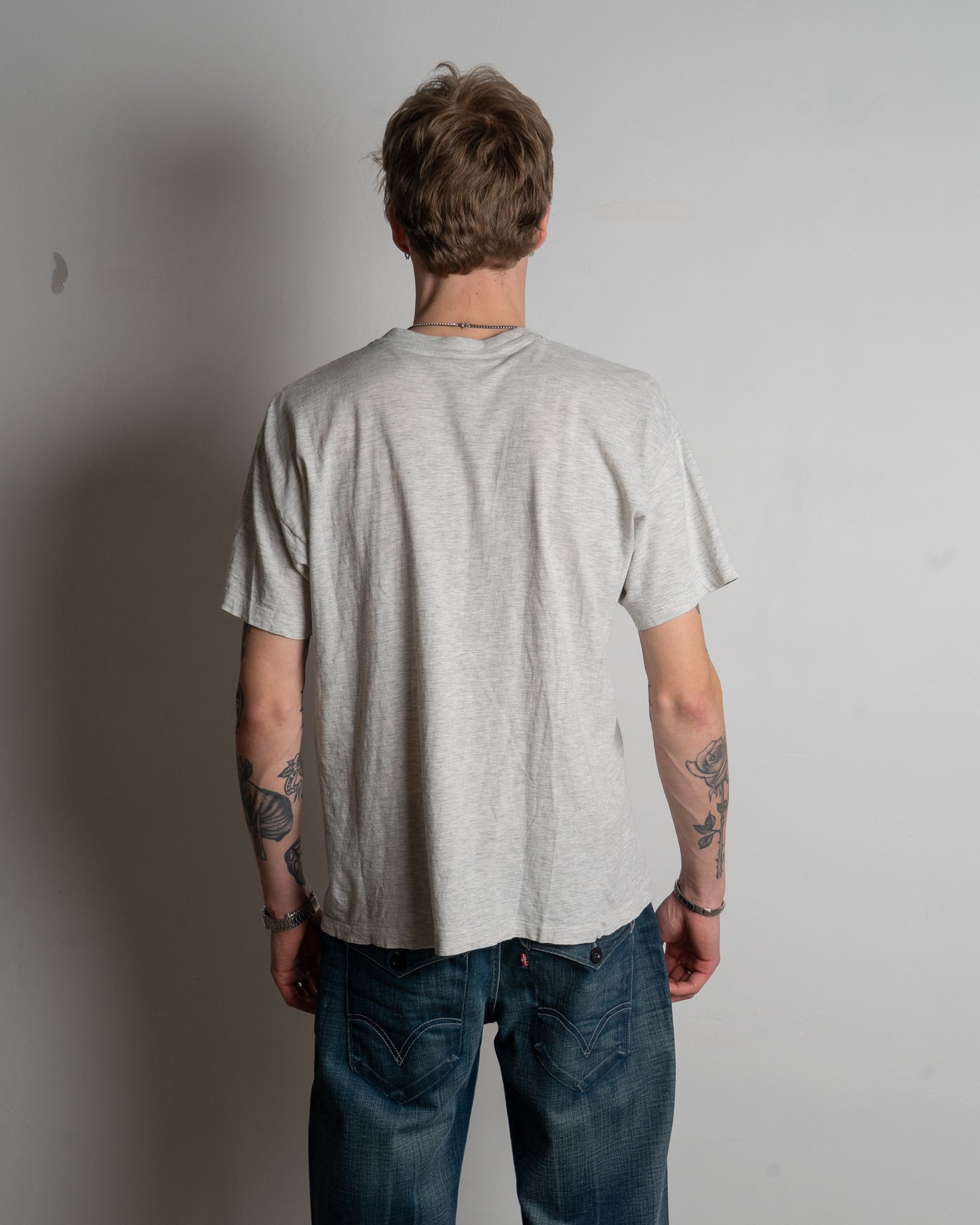 vintage marlboro - gray - t-shirt - medium