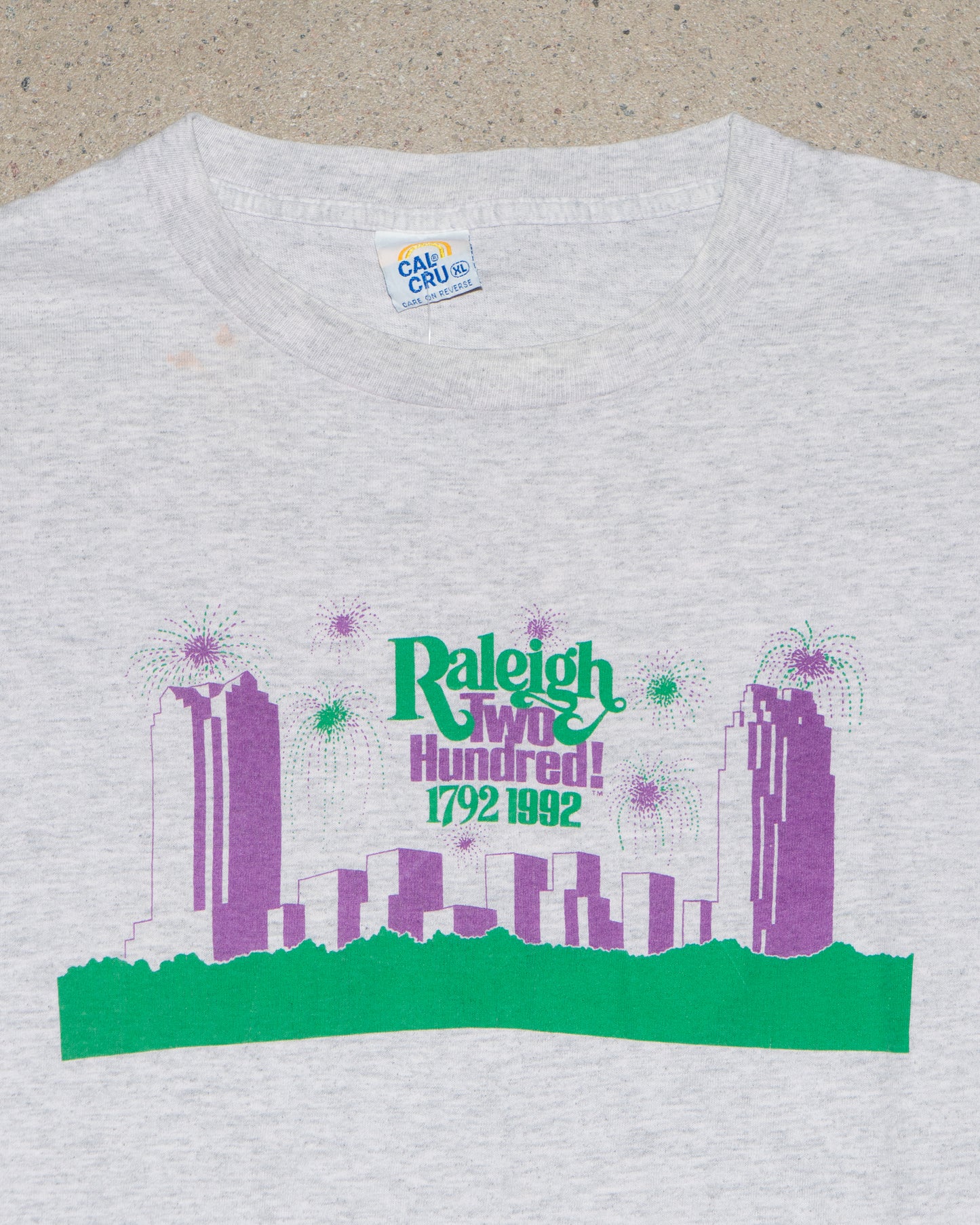 1992 raleigh two hundred - t-shirt - grey - xl