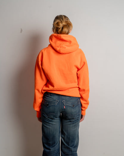 krooked skateboards - hoodie - orange - small