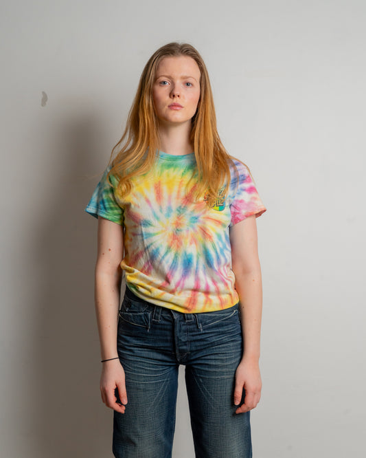 santa cruz skateboards - t-shirt - tie dye - small