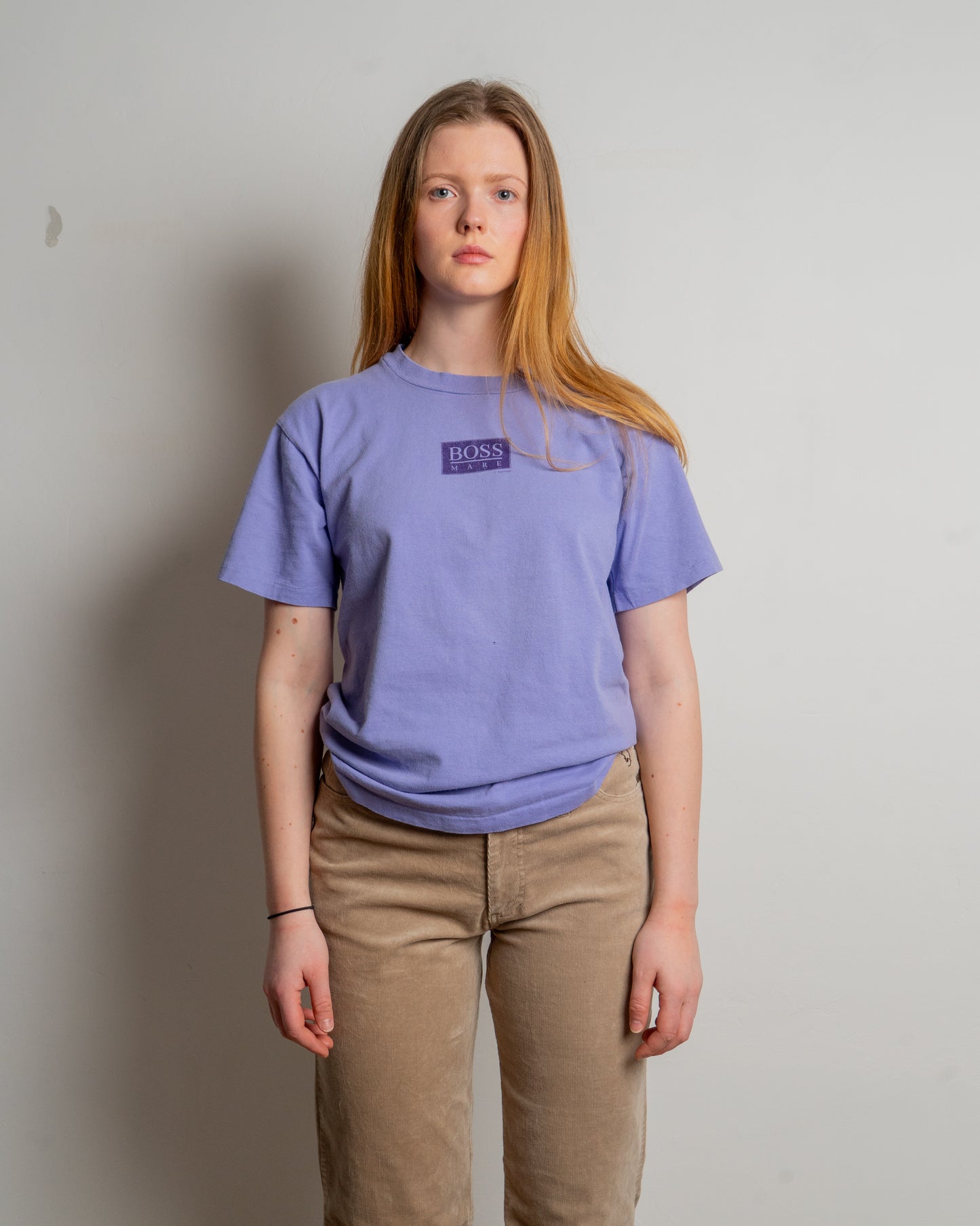 90s vintage boss bootleg - pastel purple - t-shirt - small