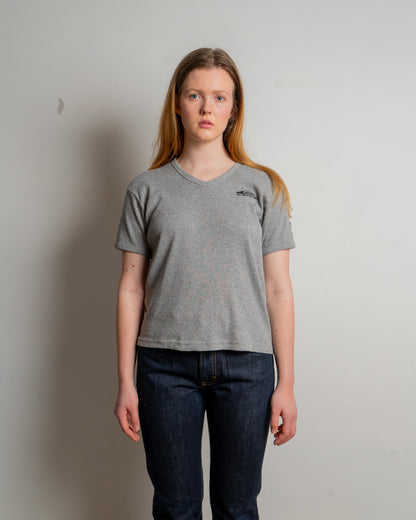 y2k vtg quiksilver - gray - t-shirt  - women xl
