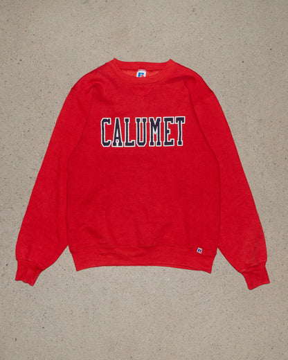 calumet - sweatshirt - red - small