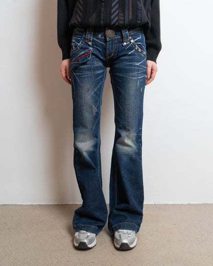 red pepper y2k - indigo blue - jeans - size 26"