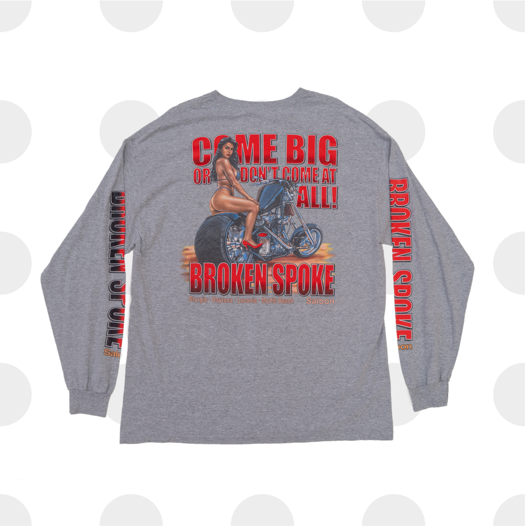 broken spoke saloon L/S - grey - xl - back